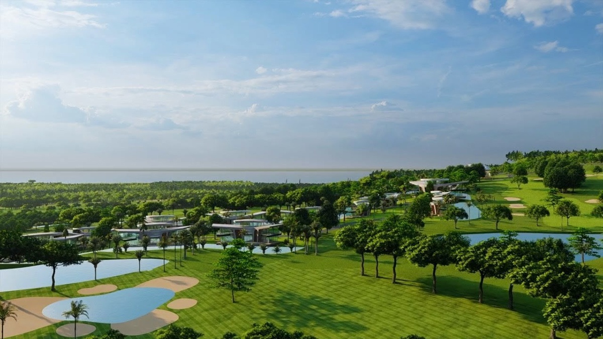Tổ hợp sân golf 36 lỗ tiêu chuẩn quốc tế cùng biệt thự sang trọng là điểm nhấn của Sunshine Heritage Mũi Né