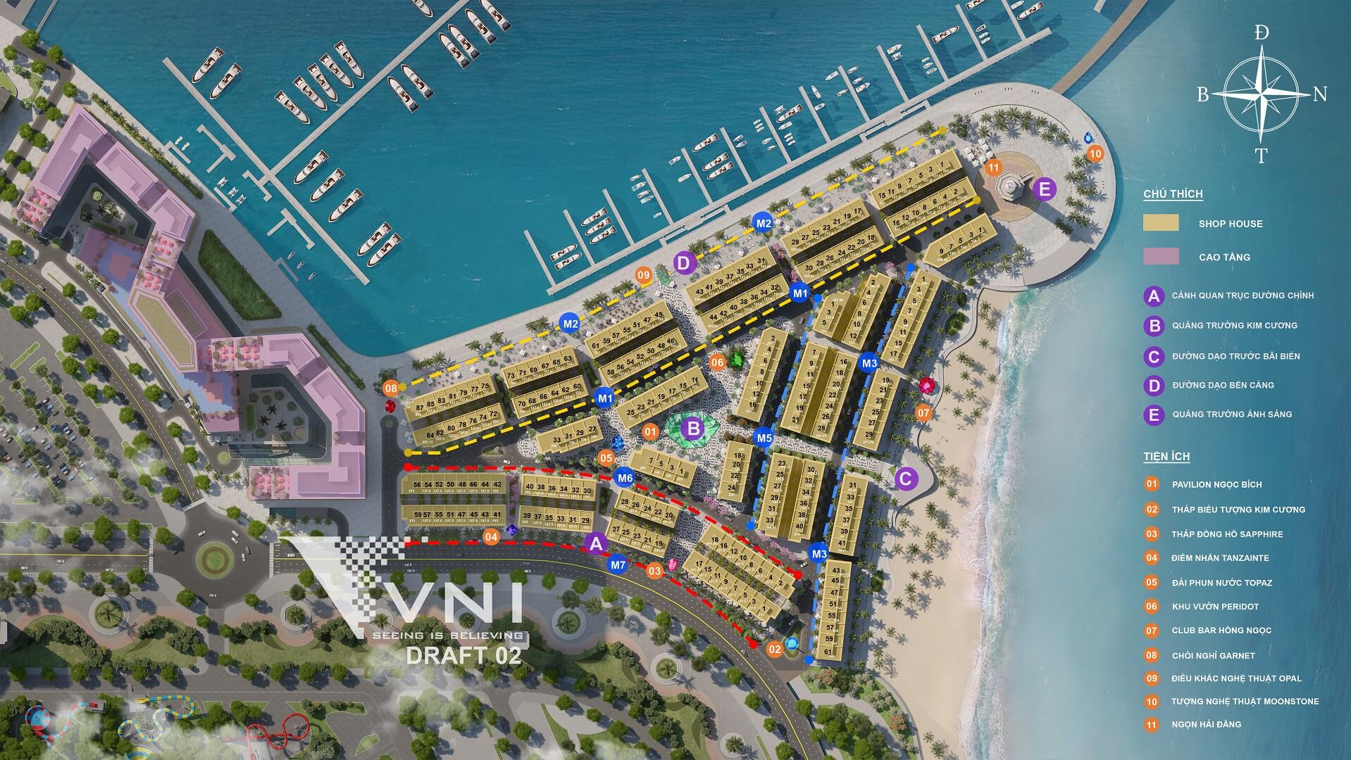 mặt bằng dự án sun marina plaza hạ long