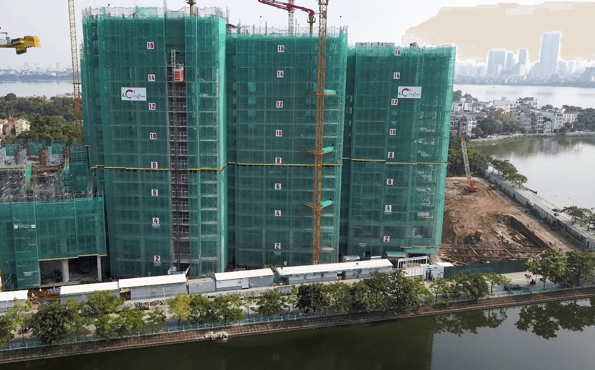 Sun Group 58 Tây Hồ có 3 mặt giáp Hồ Tây.