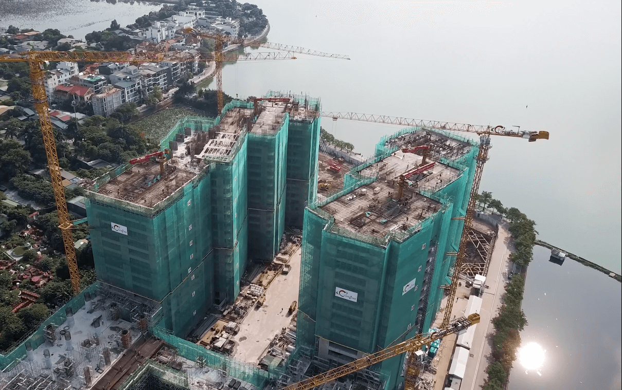 Tiến độ chung cư Sun GRoup Quảng An.