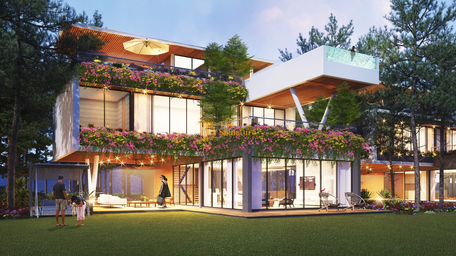 phối cảnh biệt thự the signature flamingo đại lải