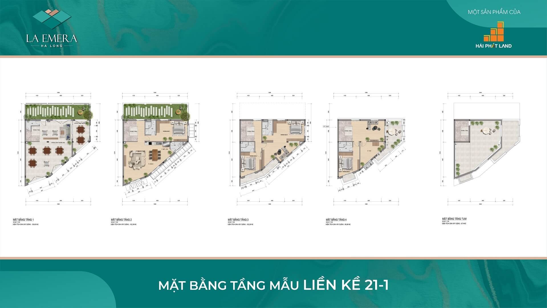 thiết kế liền kề dự án la emera hạ long