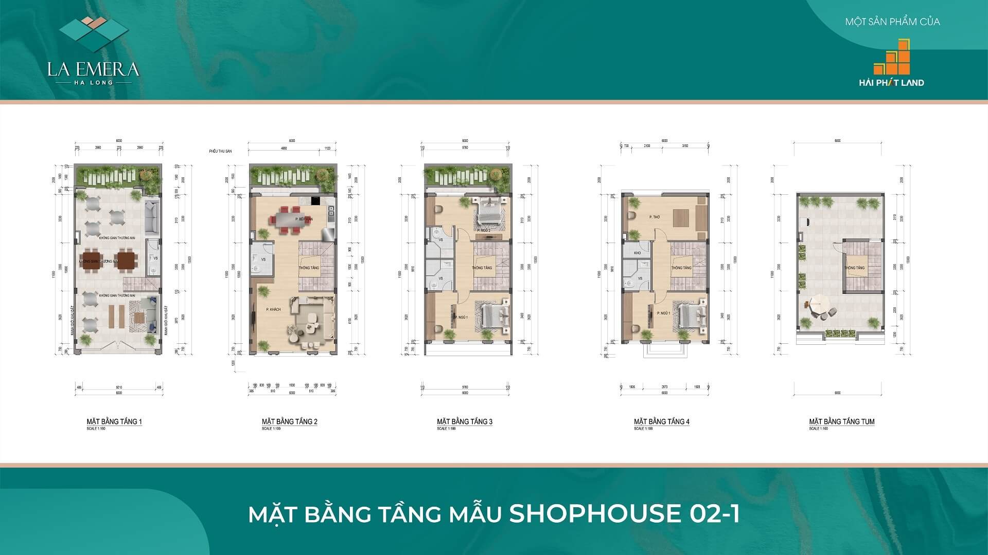 thiết kế shophouse dự án la emera hạ long