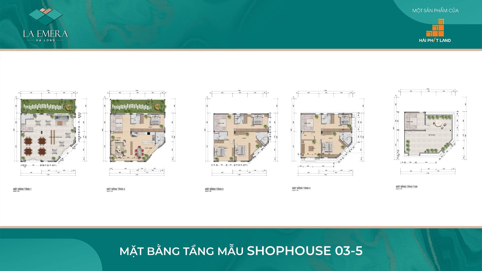 thiết kế shophouse dự án la emera hạ long