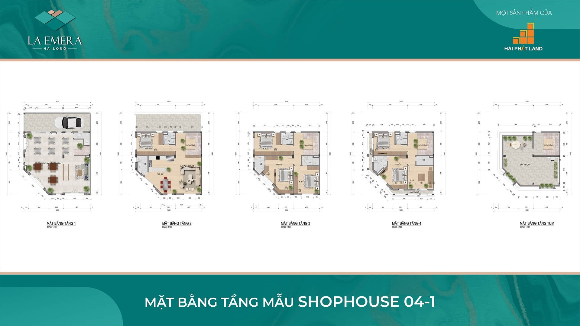 thiết kế shophouse dự án la emera hạ long