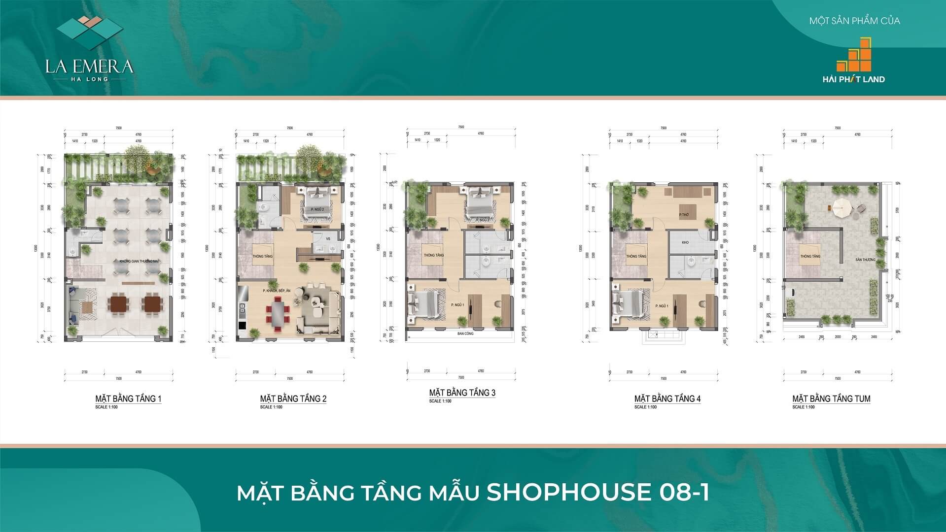 thiết kế shophouse dự án la emera hạ long