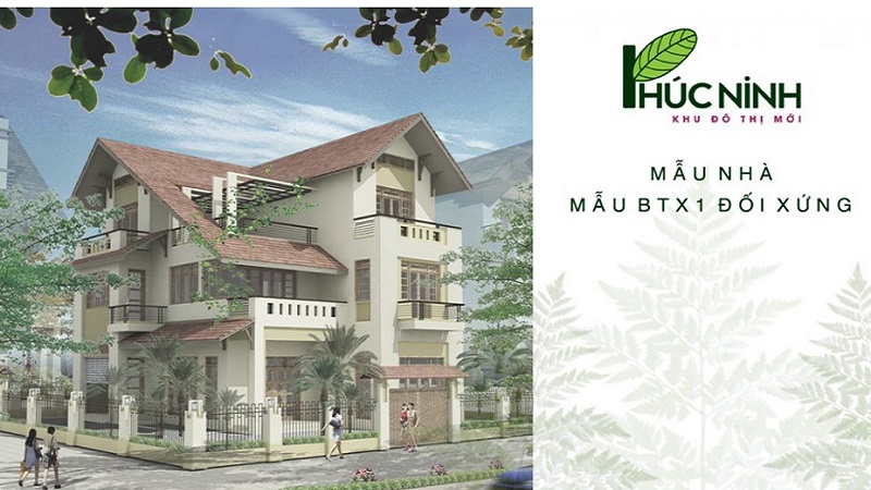 thiết kế biệt thự khu đô thị phúc ninh