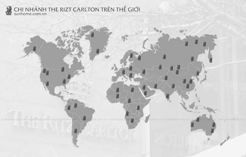 Thương hiệu của The Ritz-Carlton phủ sóng toàn cầu