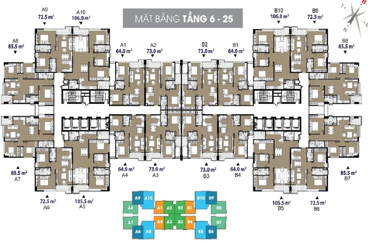 mặt bằng chung cư viha complex