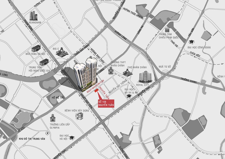 vị trí dự án viha complex nguyễn tuân