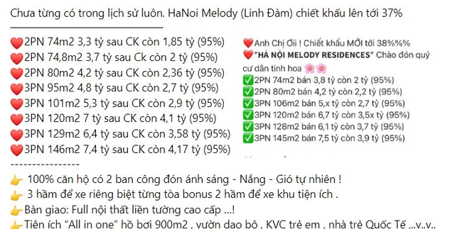 Sốc: Một dự án chung cư ở Hà Nội chiết khấu “khủng”, căn hộ 3,7 tỷ đồng giảm chỉ còn 2 tỷ - Ảnh 1. Sốc: Một dự án chung cư ở Hà Nội chiết khấu “khủng”, căn hộ 3,7 tỷ đồng giảm chỉ còn 2 tỷ - Ảnh 1.
