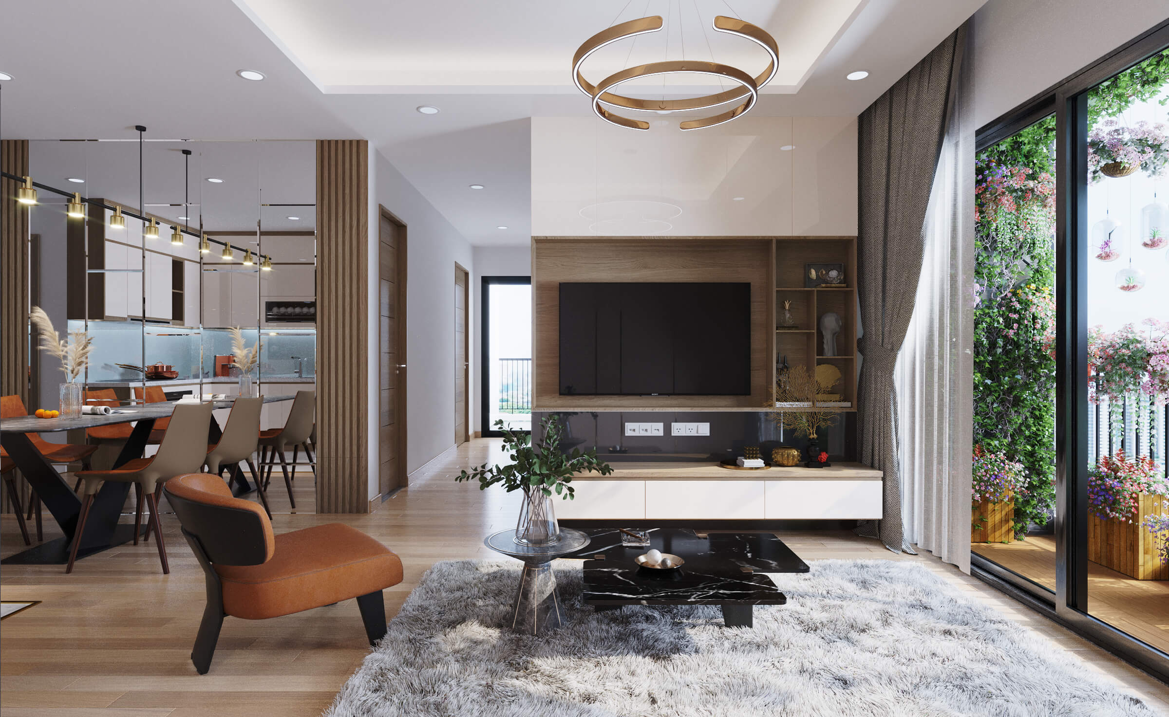 nội thất căn hộ handico complex lê văn lương