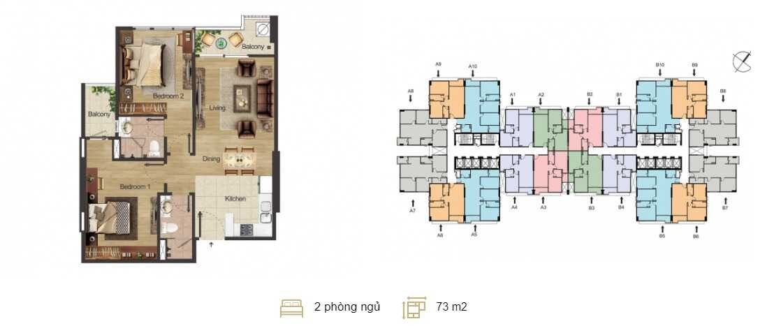 thiết kế căn hộ hoàng mai center point